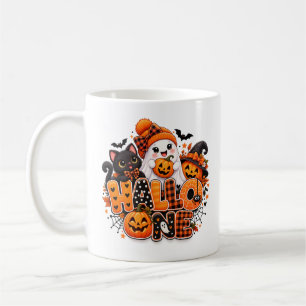 Leuke Halloween Geest Pompoen Mok – Gelukkig Hallo