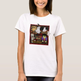 Leuke Halloween Geesten Mummy Frankenstein T-shirt