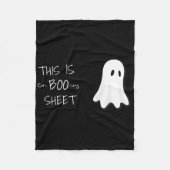 Leuke Halloween Ghost Dit is Boo Sheet Fleece Deken (Voorkant)