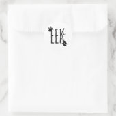 Leuke Halloween Ghost, Eek Ronde Sticker (Tas)