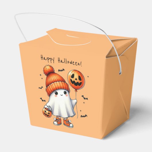 Leuke Halloween Ghost Favoriet Box Bedankdoosjes (Achterkant)