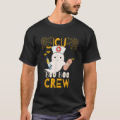 Leuke Halloween Ghost ICU Boo Boo Crew Verpleegste T-shirt (Voorkant)