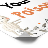 Leuke Halloween Ghost Pick Your Poison Drinken Tek Poster (Hoek)