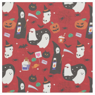 Leuke Halloween Ghost Poison Grim Reaper Stof