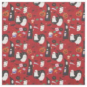 Leuke Halloween Ghost Poison Grim Reaper Stof (Swatch)