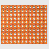 Leuke Halloween Ghost Pumpkin Spice Gepersonalisee Cadeaupapier (Vlak)
