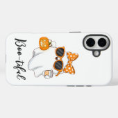 Leuke Halloween Ghost Pumpkin Spice Gepersonalisee Case-Mate iPhone Case (Achterkant (horizontaal))