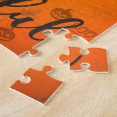Leuke Halloween Ghost Pumpkin Spice Gepersonalisee Legpuzzel (Zijkant)