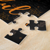 Leuke Halloween Ghost Pumpkin Spice Gepersonalisee Legpuzzel (Zijkant)