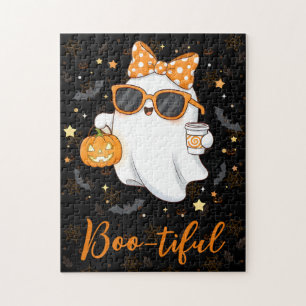 Leuke Halloween Ghost Pumpkin Spice Gepersonalisee Legpuzzel