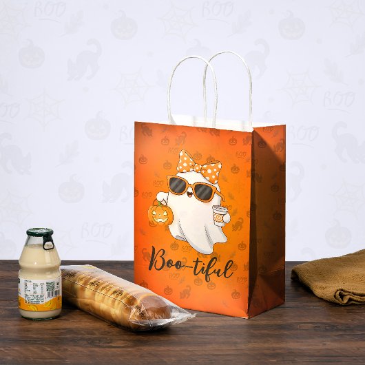 Leuke Halloween Ghost Pumpkin Spice Gepersonalisee Medium Cadeauzakje