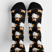 Leuke Halloween Ghost Pumpkin Spice Gepersonalisee Sokken (Top)