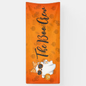 Leuke Halloween Ghost Pumpkin Spice Gepersonalisee Spandoek (Verticaal)