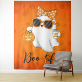 Leuke Halloween Ghost Pumpkin Spice Gepersonalisee Wandkleed (In situ)