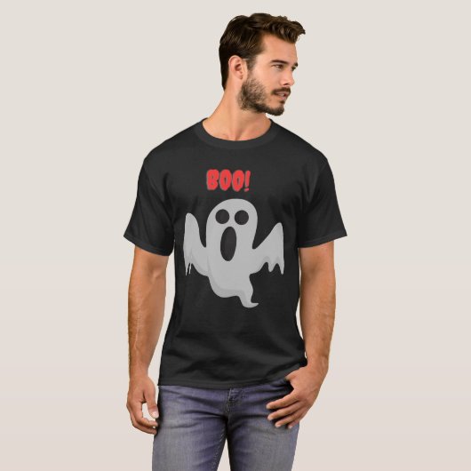 Leuke Halloween Ghost T-shirt (Voorkant volledig)