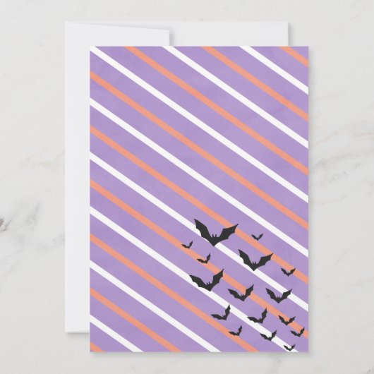 Leuke Halloween Ghost Verjaardagsfeestuitnodiging Kaart (Achterkant)