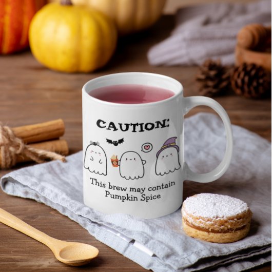 Leuke Halloween Ghosts Spider Pumpkin Spice Custom Tweekleurige Koffiemok