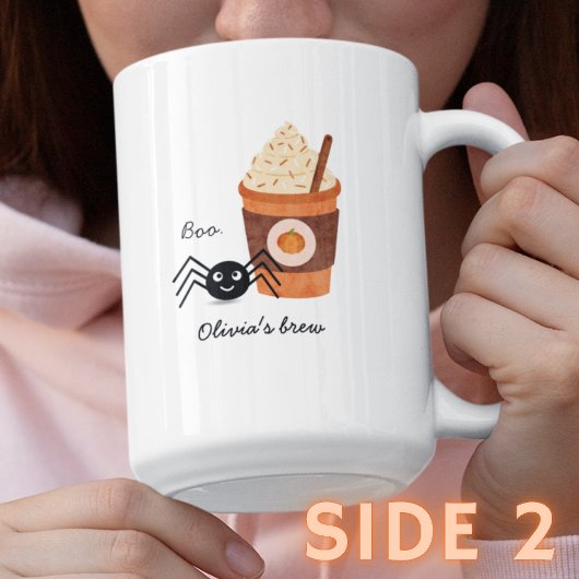 Leuke Halloween Ghosts Spider Pumpkin Spice Custom Tweekleurige Koffiemok