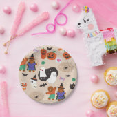 Leuke Halloween Gingerbread Man Vampire Papieren Bordje (Feest)