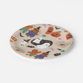 Leuke Halloween Gingerbread Man Vampire Papieren Bordje (Gekanteld)