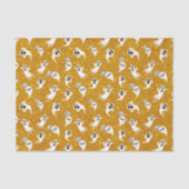 Leuke Halloween Gouden Glitter Geesten Tissuepapier (Voorkant)