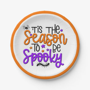 Leuke Halloween Griezeld Citaten Oranje Paarse Fee Papieren Bordje