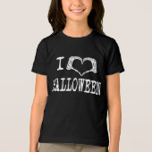 Leuke Halloween Heart Lover Tri-Blend Shirt (Voorkant)