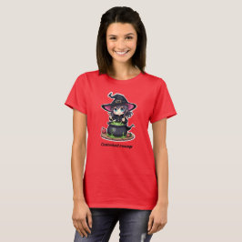 Leuke Halloween Heks T-Shirt met Eigen Tekst