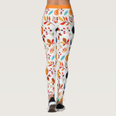 Leuke Halloween Herfst Pompoen Patroon Yoga Leggings (Achterkant)