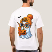 Leuke Halloween-illustratie van een spook T-shirt (Achterkant)