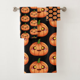 Leuke Halloween Jack O Lantern Bad Handdoek