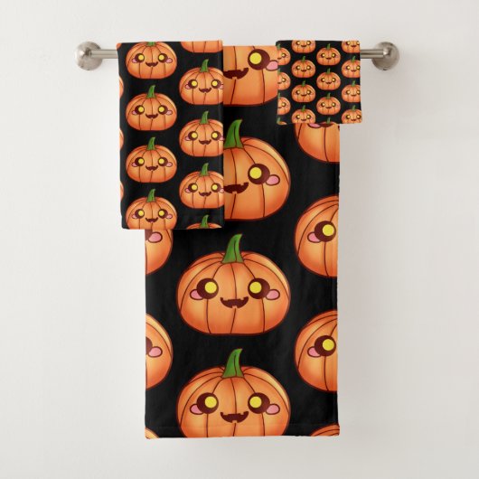 Leuke Halloween Jack O Lantern Bad Handdoek (Insitu)