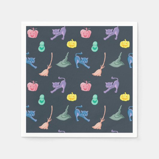 Leuke Halloween karakters, Halloween feest Servet (Voorkant)