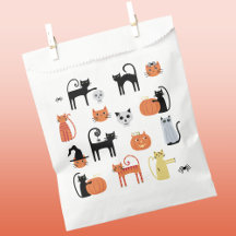 Leuke Halloween Kat Favor Tassen