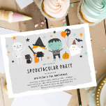 Leuke Halloween Kids Verjaardag Kaart<br><div class="desc">Leuke Halloween Kids Verjaardagsfeestuitnodiging! Design is unisex en perfect voor elke leeftijd.</div>