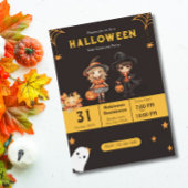 Leuke Halloween Kinder Kostuum Feest Uitnodiging
