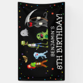 Leuke Halloween Kinderverjaardagsfeestje Spandoek (Verticaal)