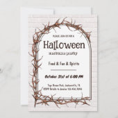 Leuke Halloween Kostuum Party Uitnodiging (Achterkant)