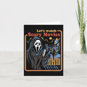 Leuke Halloween Laten we kijken Horror Films Ghost Kaart