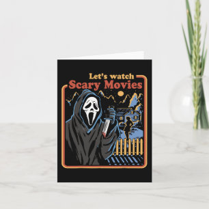 Leuke Halloween Laten we kijken Horror Films Ghost Kaart