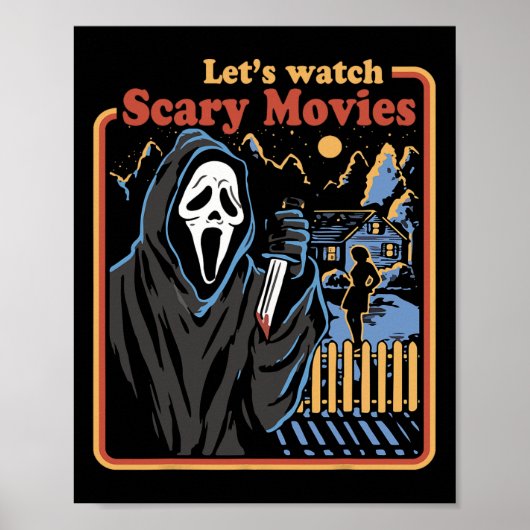 Leuke Halloween Laten we kijken Horror Films Ghost Poster (Voorkant)