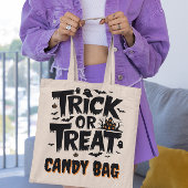 Leuke Halloween met trick-or-treat borden! Tote Bag