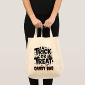 Leuke Halloween met trick-or-treat borden! Tote Bag (Voorkant (product))