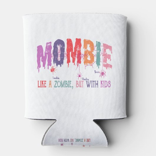 Leuke Halloween Mombie Spider Kinder Zombie Blikjeskoeler (Achterkant)