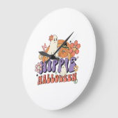 Leuke Halloween-ontwerpen Hippie Halloween Retro Grote Klok (Hoek)