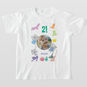 Leuke Halloween op maat met foto, leeftijd en verj T-shirt
