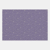 Leuke Halloween Paarse en zwarte Schattigee Meisje Inpakpapier Vel (Voorkant 2)