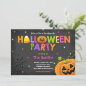 Leuke Halloween Party Spooktacular Halloween Party Kaart (Staand voorkant)