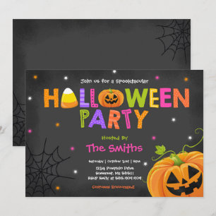 Leuke Halloween Party Spooktacular Halloween Party Kaart
