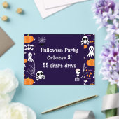 Leuke Halloween-patroon Acryl Uitnodigingen (Insitu (Huwelijk))